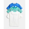 thumbnail image 1 of Wonder Nation Little Boys' Crewneck Tee with Short Sleeves, 3-Pack, Sizes 4-10, 1 of 3
