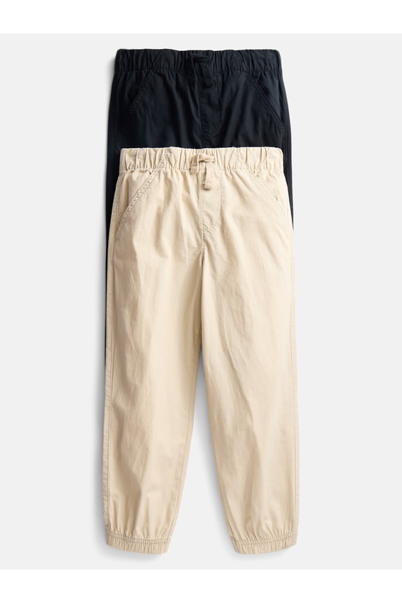 Little Boys' Woven Jogger Pants, 2-Pack, Sizes 4-10