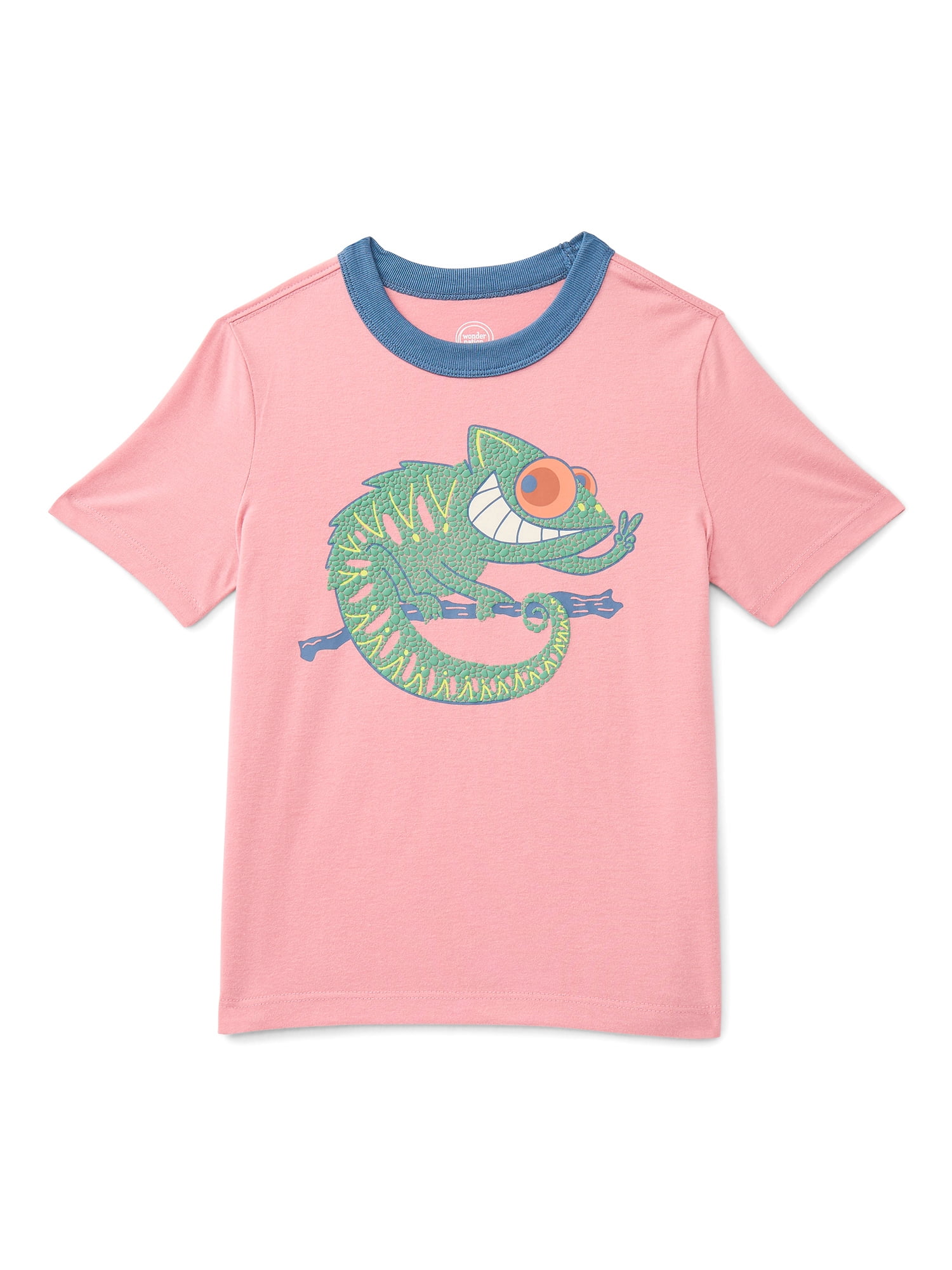 Wonder Nation Little Boys Graphic Ringer Tee with Short Sleeves, Sizes 4-10