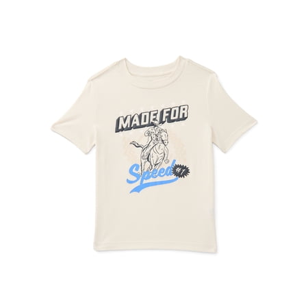 Wonder Nation Little Boys Short Sleeve Graphic Tee, Sizes 4-10