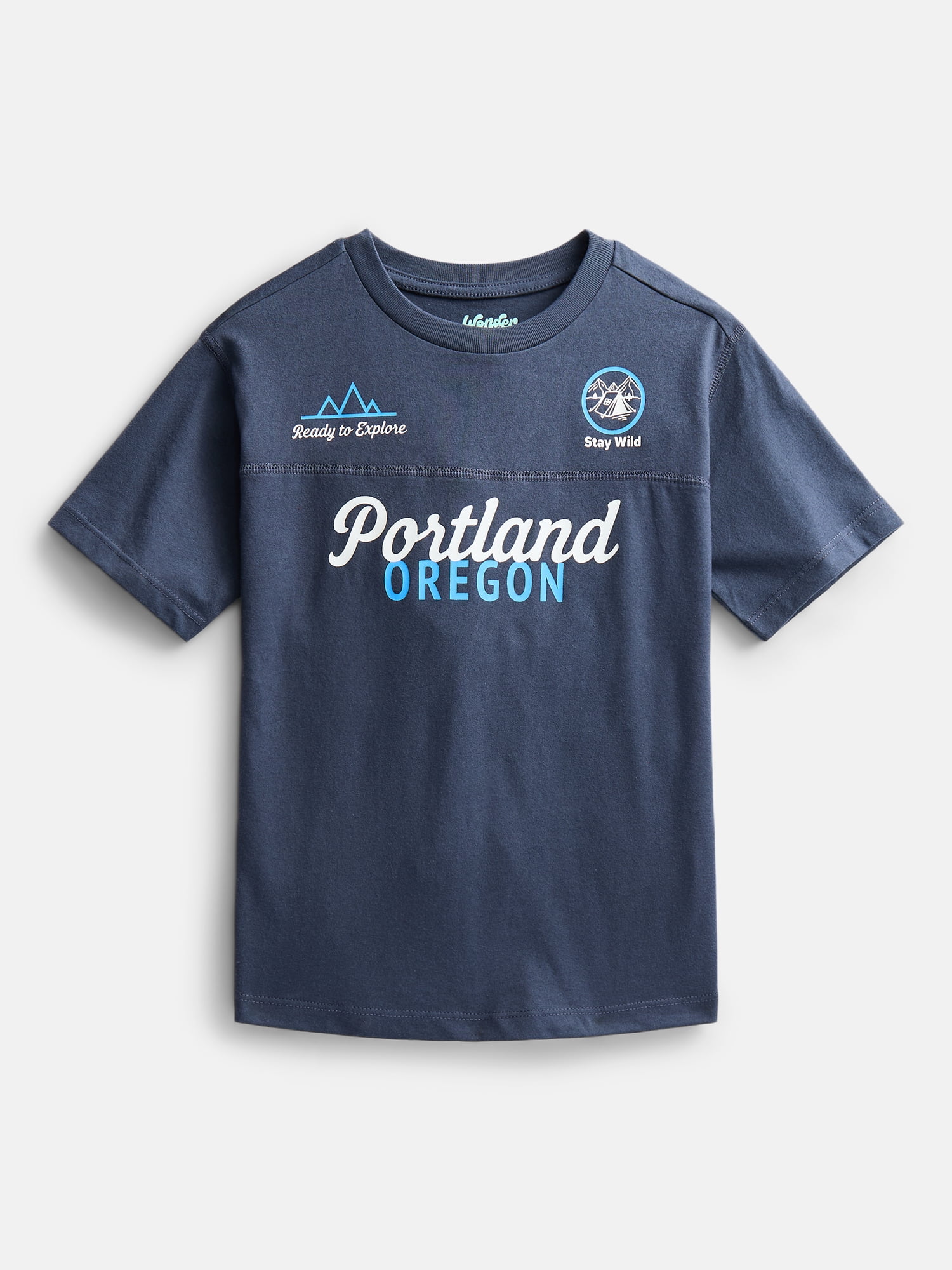 Wonder Nation Little Boys' Graphic Tee with Short Sleeves Sizes 4-10