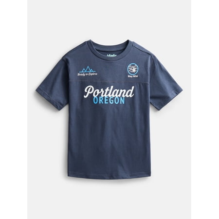 Wonder Nation Little Boys' Graphic Tee with Short Sleeves Sizes 4-10