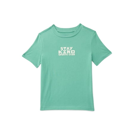 Wonder Nation Little Boys Graphic Tee with Short Sleeves, Sizes 4-10