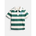 thumbnail image 1 of Wonder Nation Little Boys' Rugby Polo with Short Sleeves, Sizes 4-10, 1 of 3