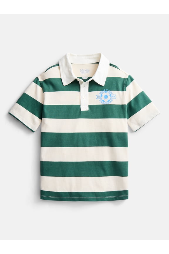 Little Boys' Rugby Polo with Short Sleeves, Sizes 4-10