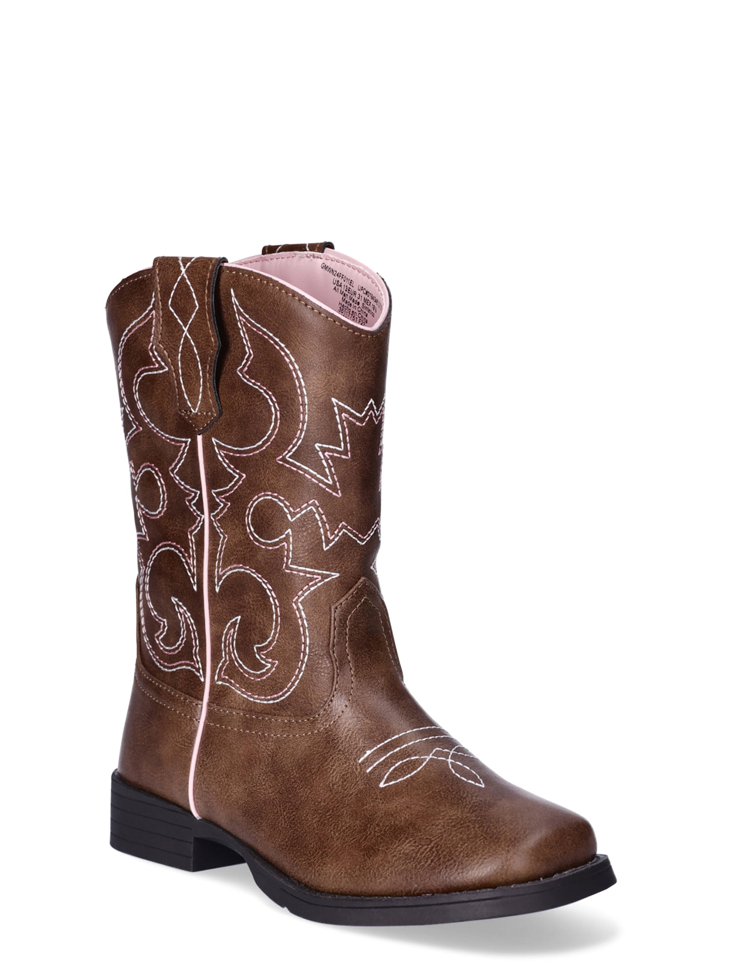 Wonder Nation Toddler Big Girls Western Cowgirl Boot Walmart