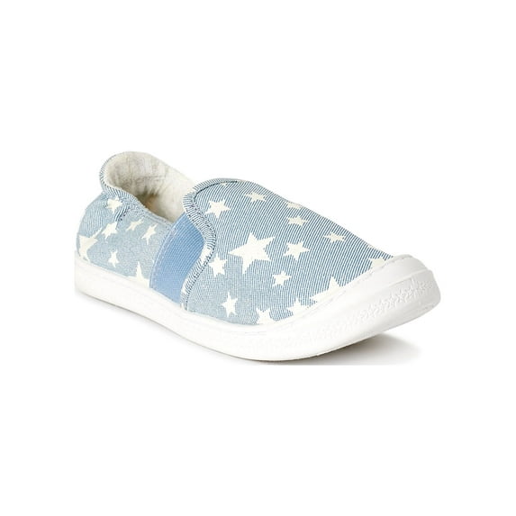 Wonder Nation Little Girl & Big Girl Casual Bump Toe Sneaker