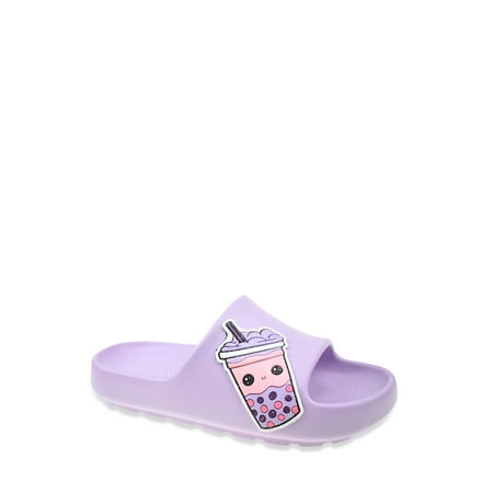 Wonder Nation Little Girl & Big Girl Icon Eva Slide Sandals