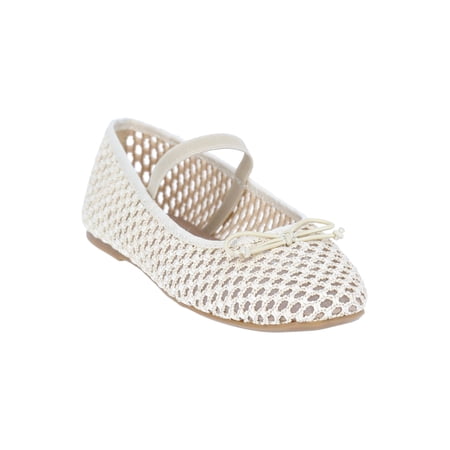 Wonder Nation Little Girl & Big Girl Raffia Ballet Dress Shoes