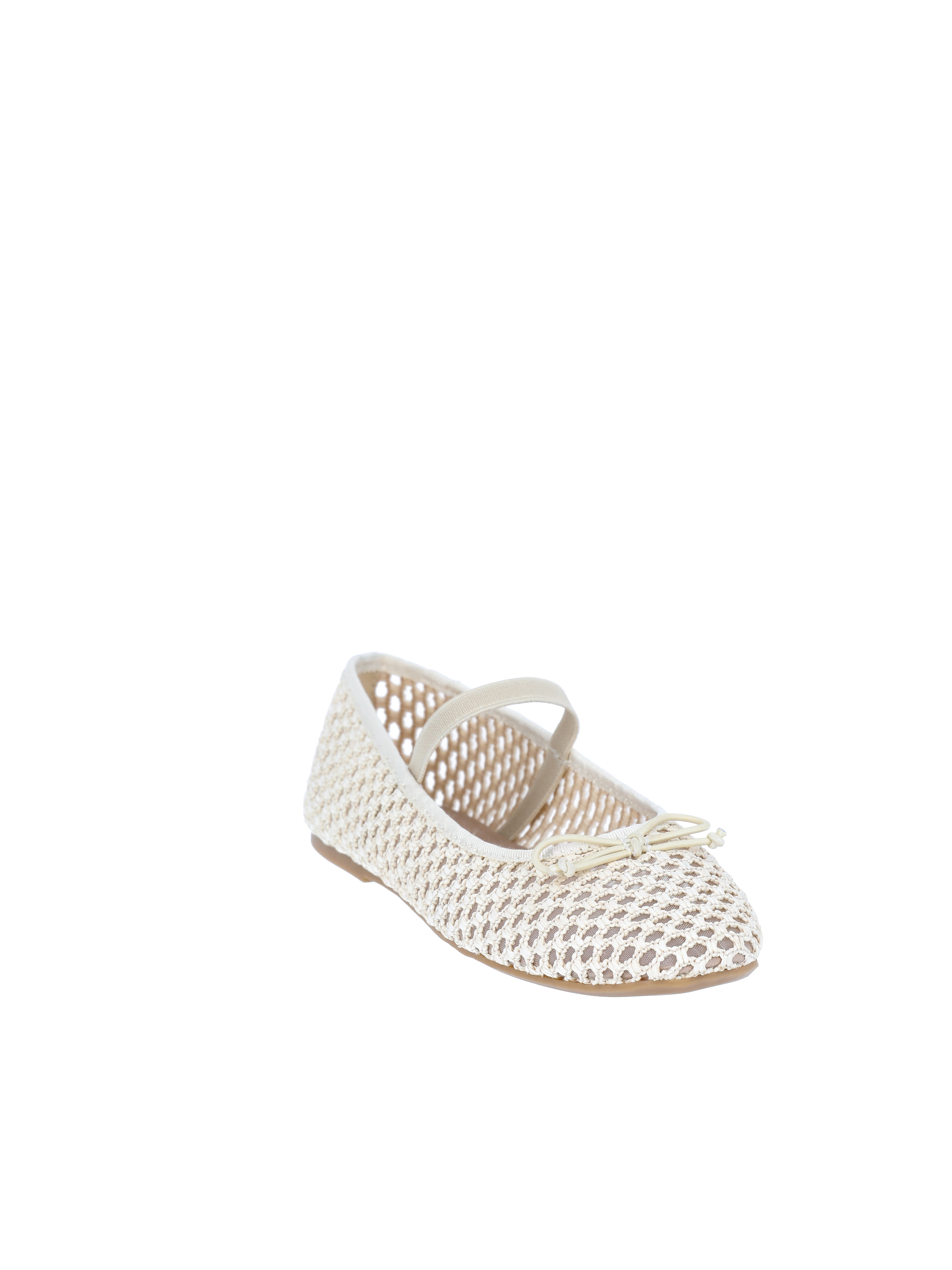 Little Girl & Big Girl Raffia Ballet Dress Shoes
