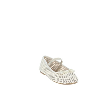 Wonder Nation Little Girl & Big Girl Raffia Ballet Dress Shoes