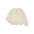 thumbnail image 1 of Wonder Nation Little Girls Faux Fur Bomber Jacket, Sizes 4-10, 1 of 3