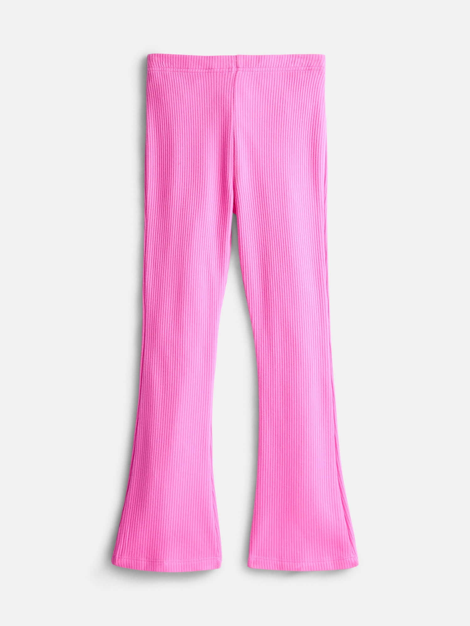 Wonder Nation Little Girl Cozy Ribbed Flare Leggings, Sizes 4-10