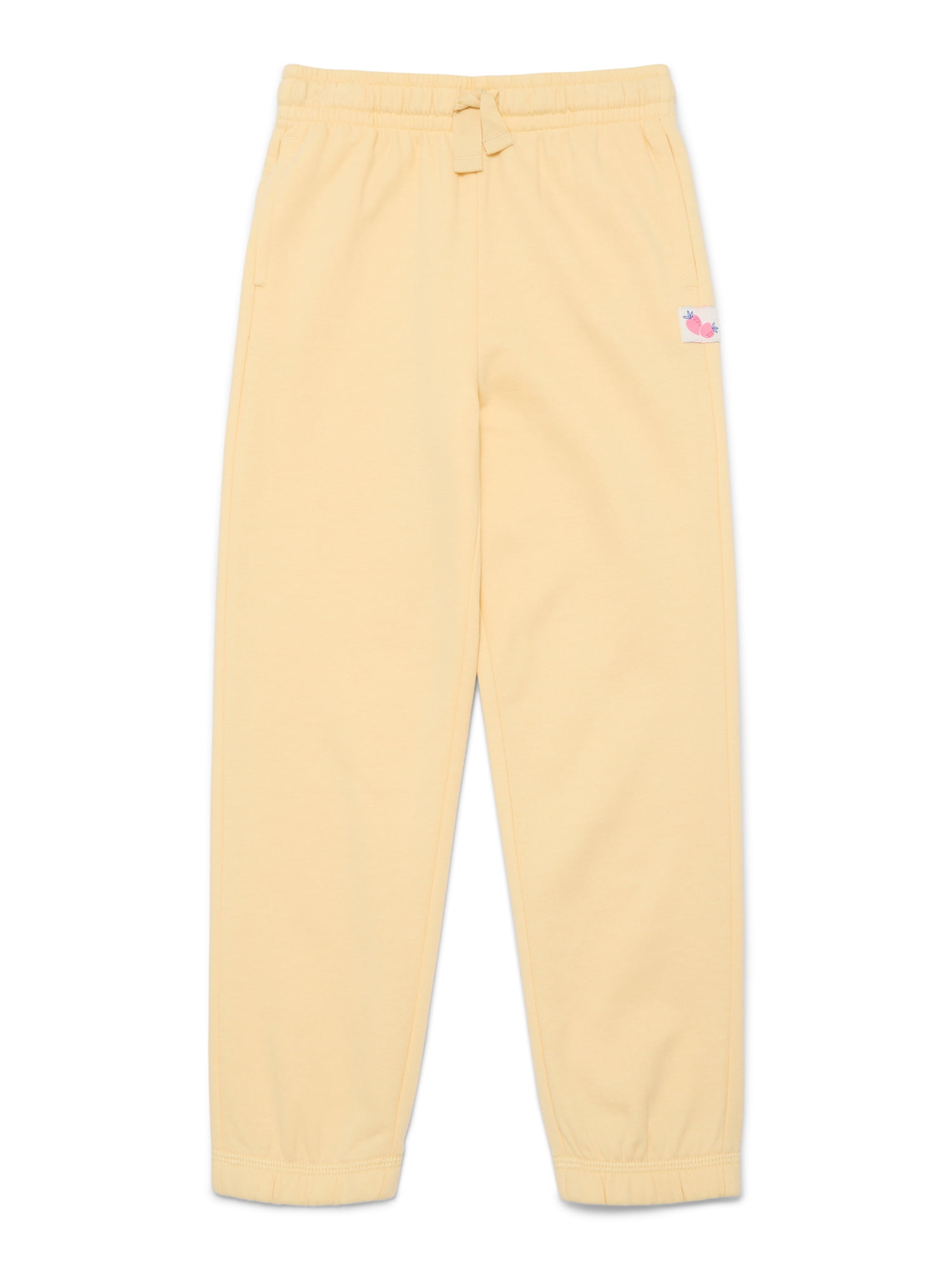Wonder Nation Little Girls Fleece Jogger Pants, Sizes 4-10