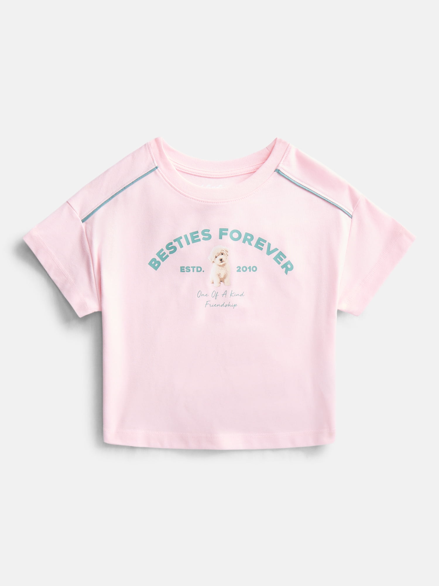 Wonder Nation Girls Graphic Tee with Short Sleeves, Sizes 4-10