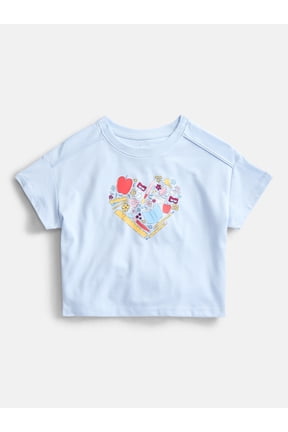 Girls Graphic Tee with Short Sleeves, Sizes 4-10