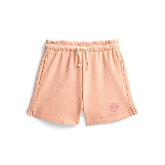 Wonder Nation Little Girls' Pull On Knit Shorts, Sizes 4-10