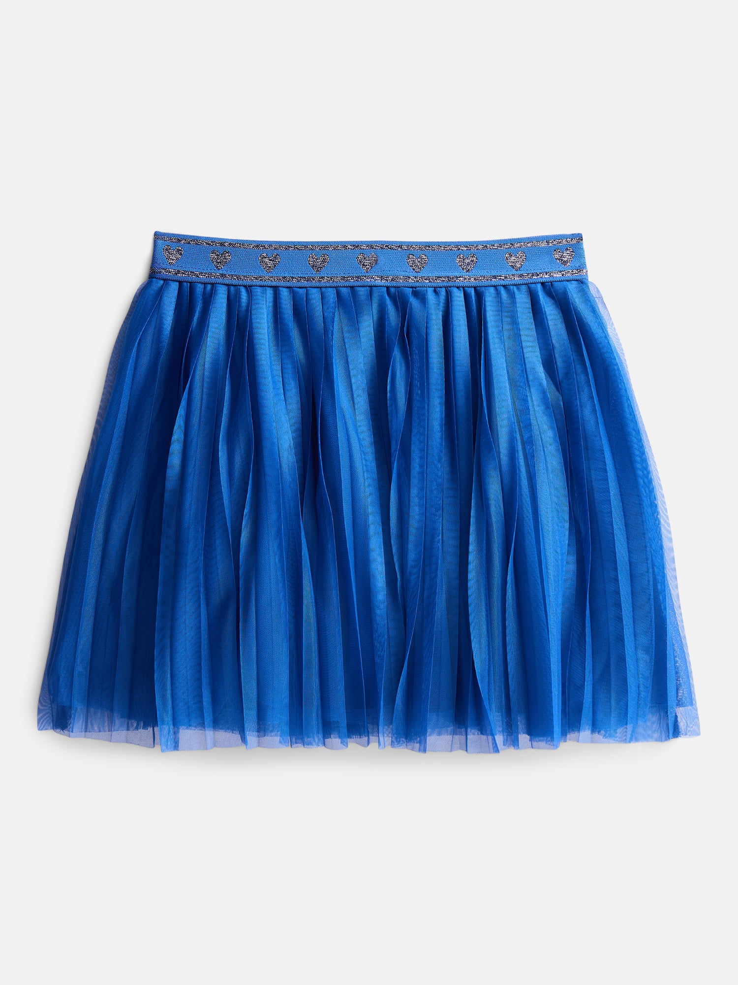 Wonder Nation Little Girls' Pleated Mesh Skirt, Sizes 4-10
