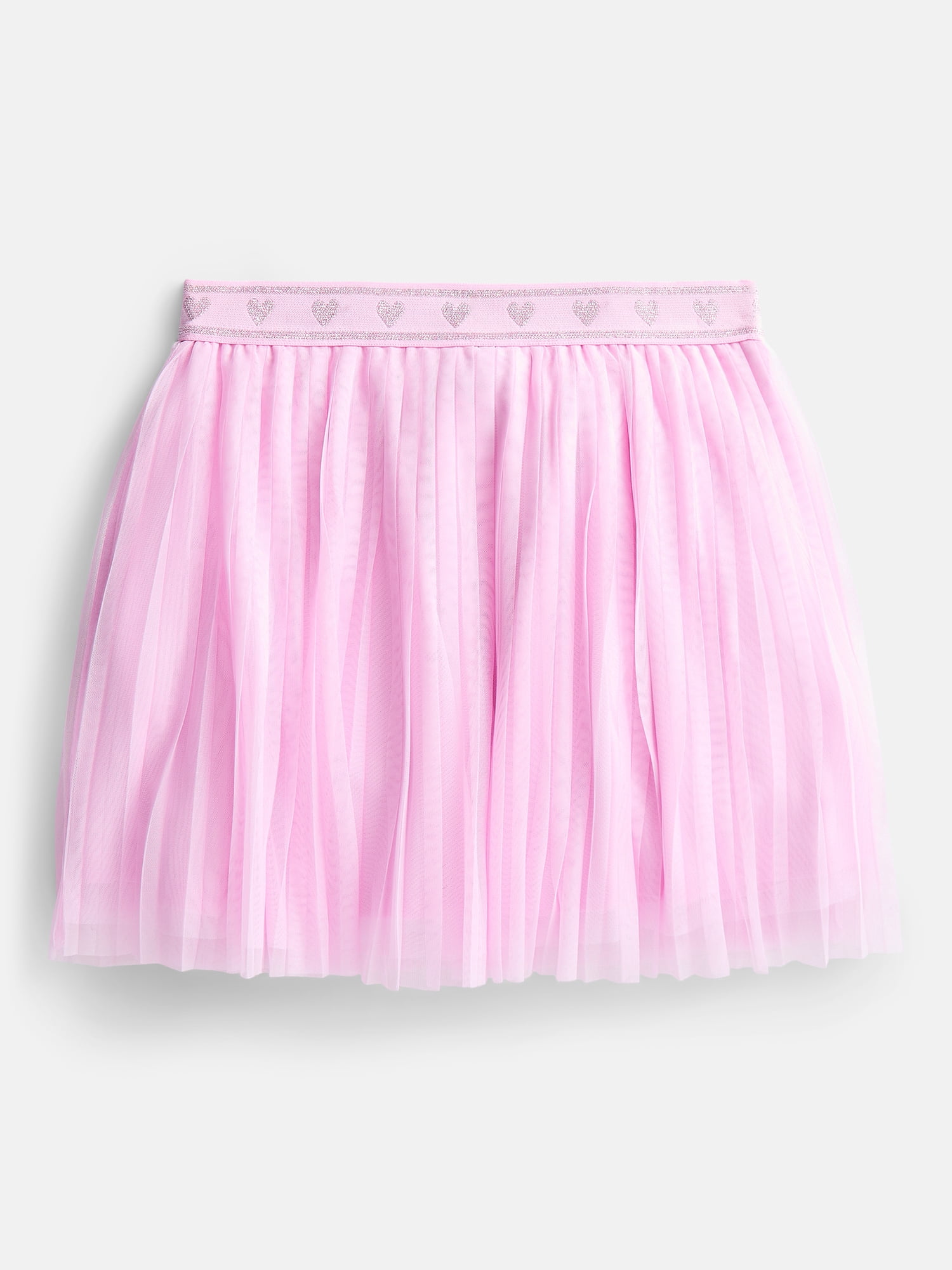 Wonder Nation Little Girls' Pleated Mesh Skirt, Sizes 4-10
