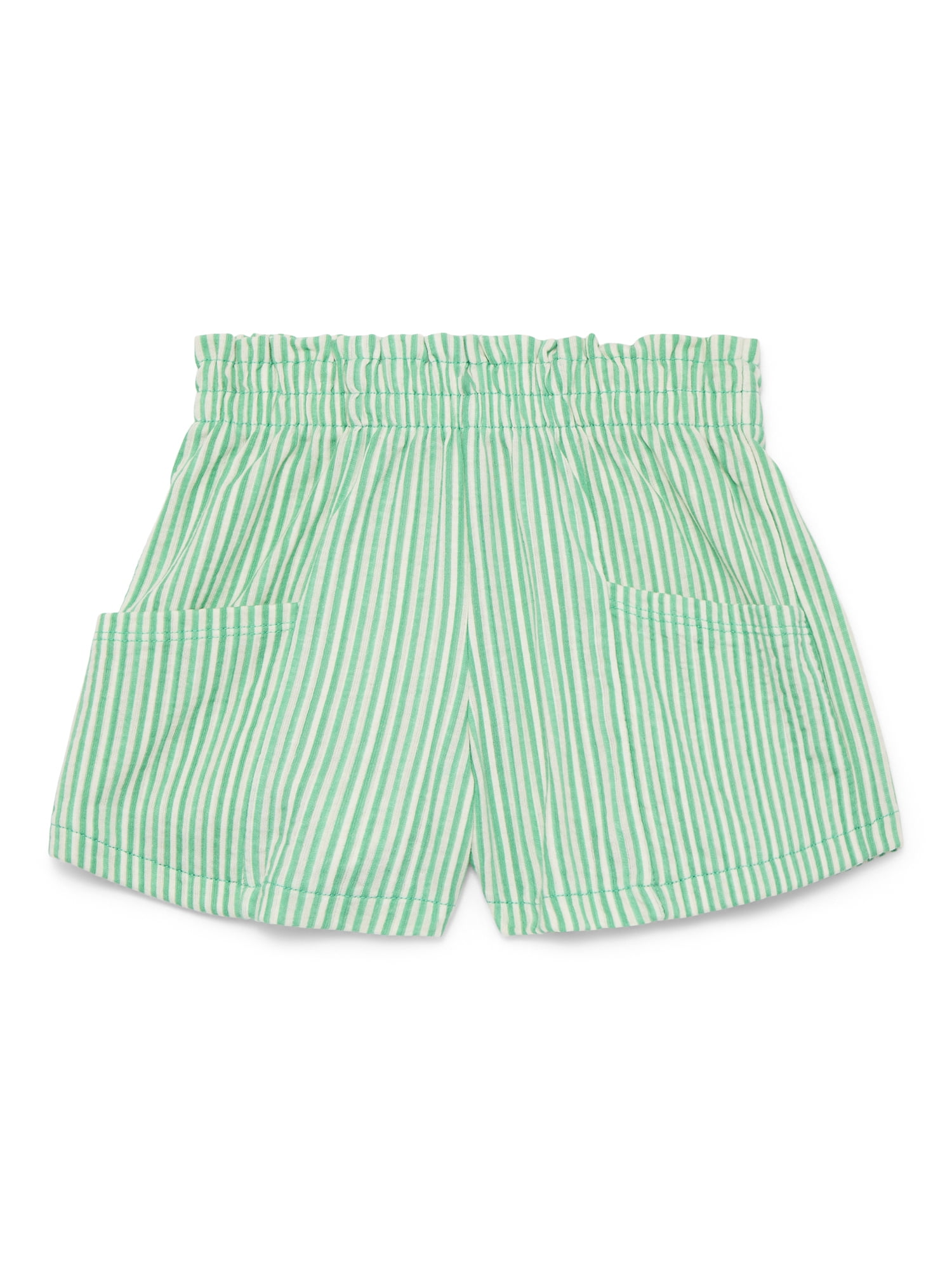 Wonder Nation Little Girls Knit Paperbag Shorts, Sizes 4-10