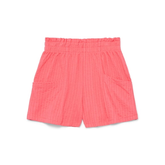 Wonder Nation Little Girls Knit Paperbag Shorts, Sizes 4-10