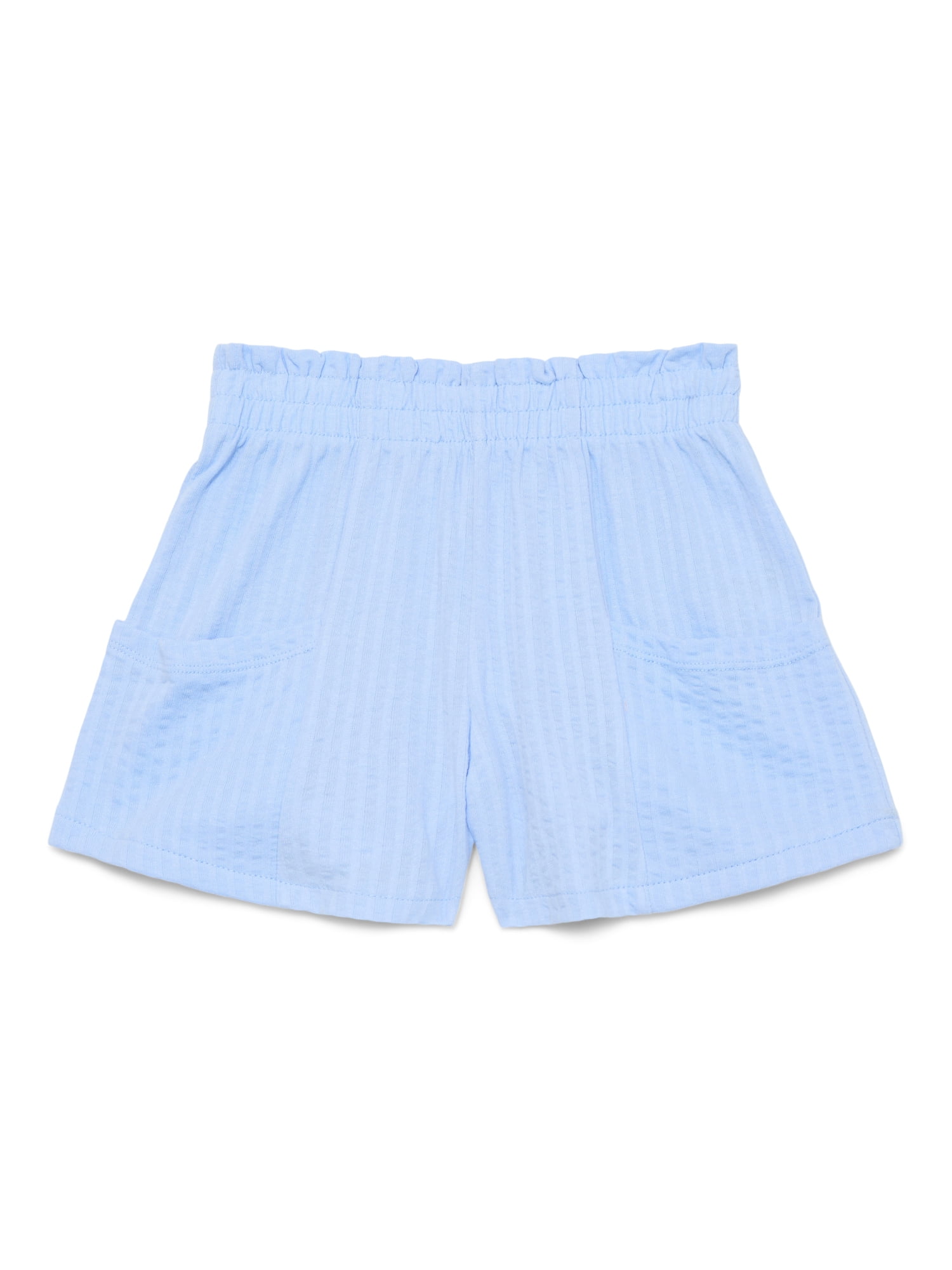 Wonder Nation Little Girls Knit Paperbag Shorts, Sizes 4-10