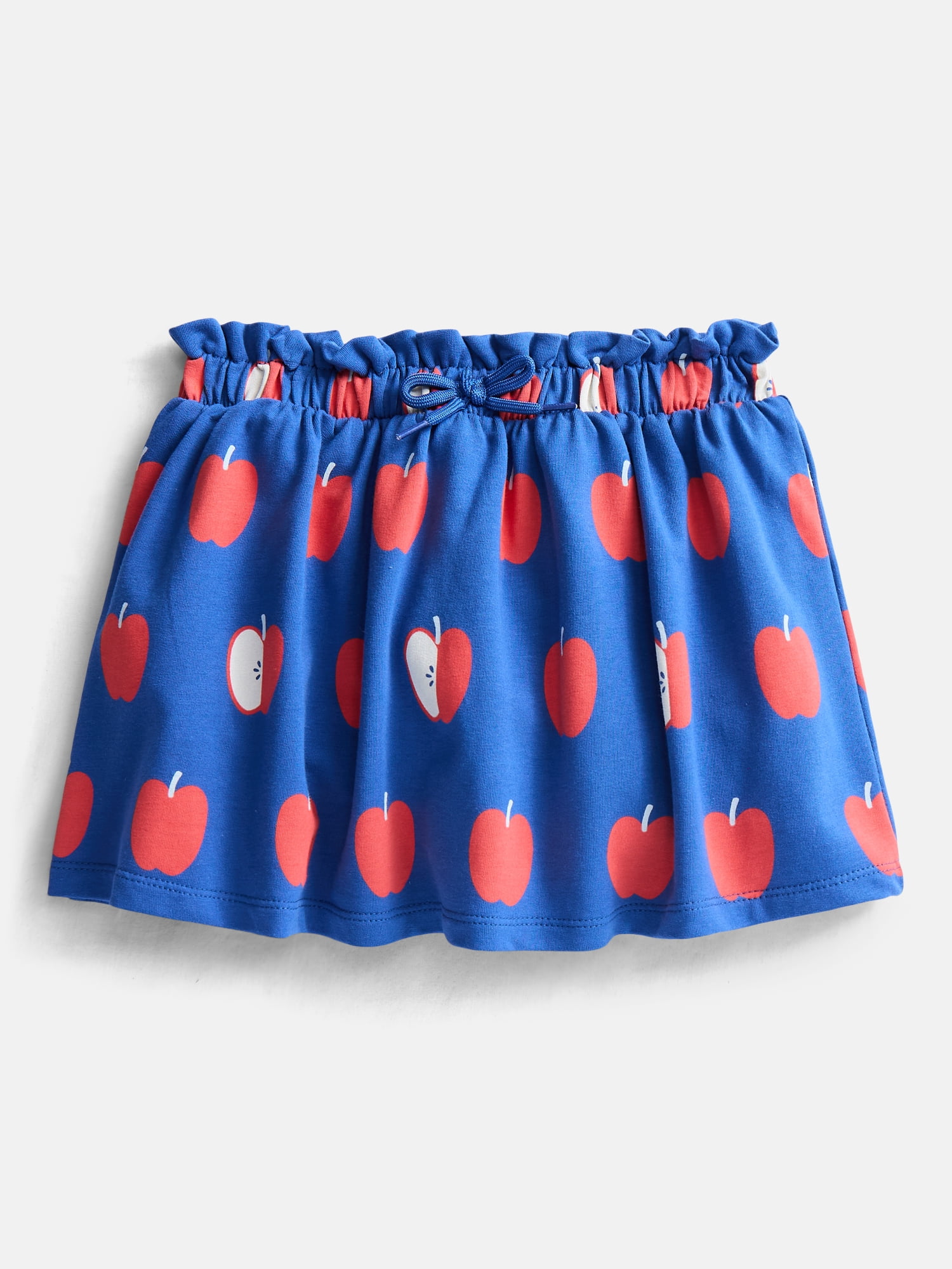 Wonder Nation Little Girls Scooter Skirt with Paperbag Waist, Sizes 4-10