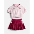 thumbnail image 1 of Wonder Nation Little Girls Polo and Scooter Skirt Set, Sizes 4-10, 1 of 3