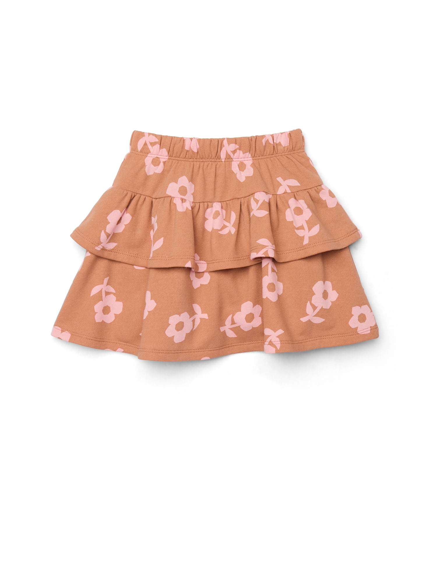Wonder Nation Little Girls Tiered Scooter Skirt, Sizes 4-10