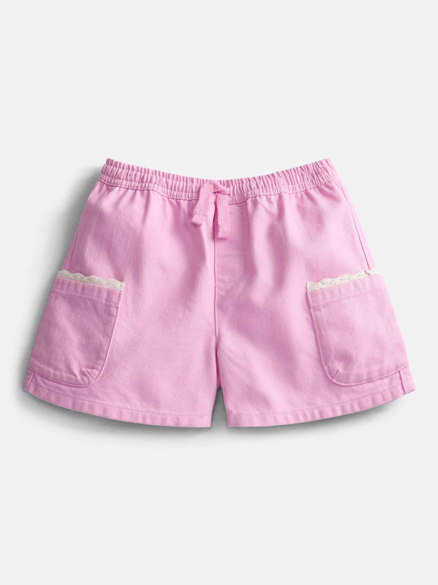 Wonder Nation Little Girls Pull On Shorts, Sizes 4-10