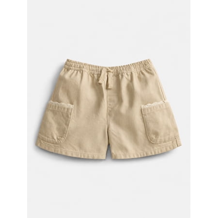 Wonder Nation Little Girls Pull On Shorts, Sizes 4-10