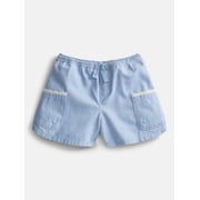 Wonder Nation Little Girls Pull On Shorts, Sizes 4-10