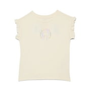 Girls Ruffle Dolman Tee, Sizes 4-10
