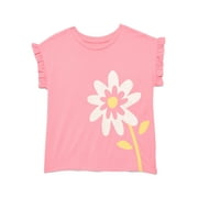 Girls Ruffle Dolman Tee, Sizes 4-10