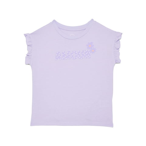 Girls Ruffle Dolman Tee, Sizes 4-10