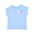 thumbnail image 1 of Wonder Nation Girls Ruffle Dolman Tee, Sizes 4-10, 1 of 4
