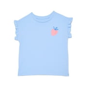 Girls Ruffle Dolman Tee, Sizes 4-10