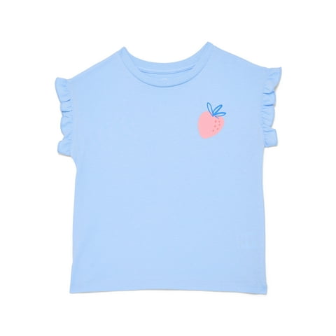 Girls Ruffle Dolman Tee, Sizes 4-10