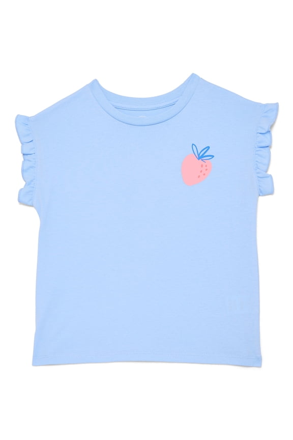 Girls Ruffle Dolman Tee, Sizes 4-10