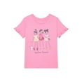 thumbnail image 1 of Wonder Nation Little Girls Short Ruffle Sleeve Graphic Tee, Sizes 4-10, 1 of 3