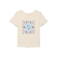 thumbnail image 1 of Wonder Nation Little Girls Short Ruffle Sleeve Graphic Tee, Sizes 4-10, 1 of 3