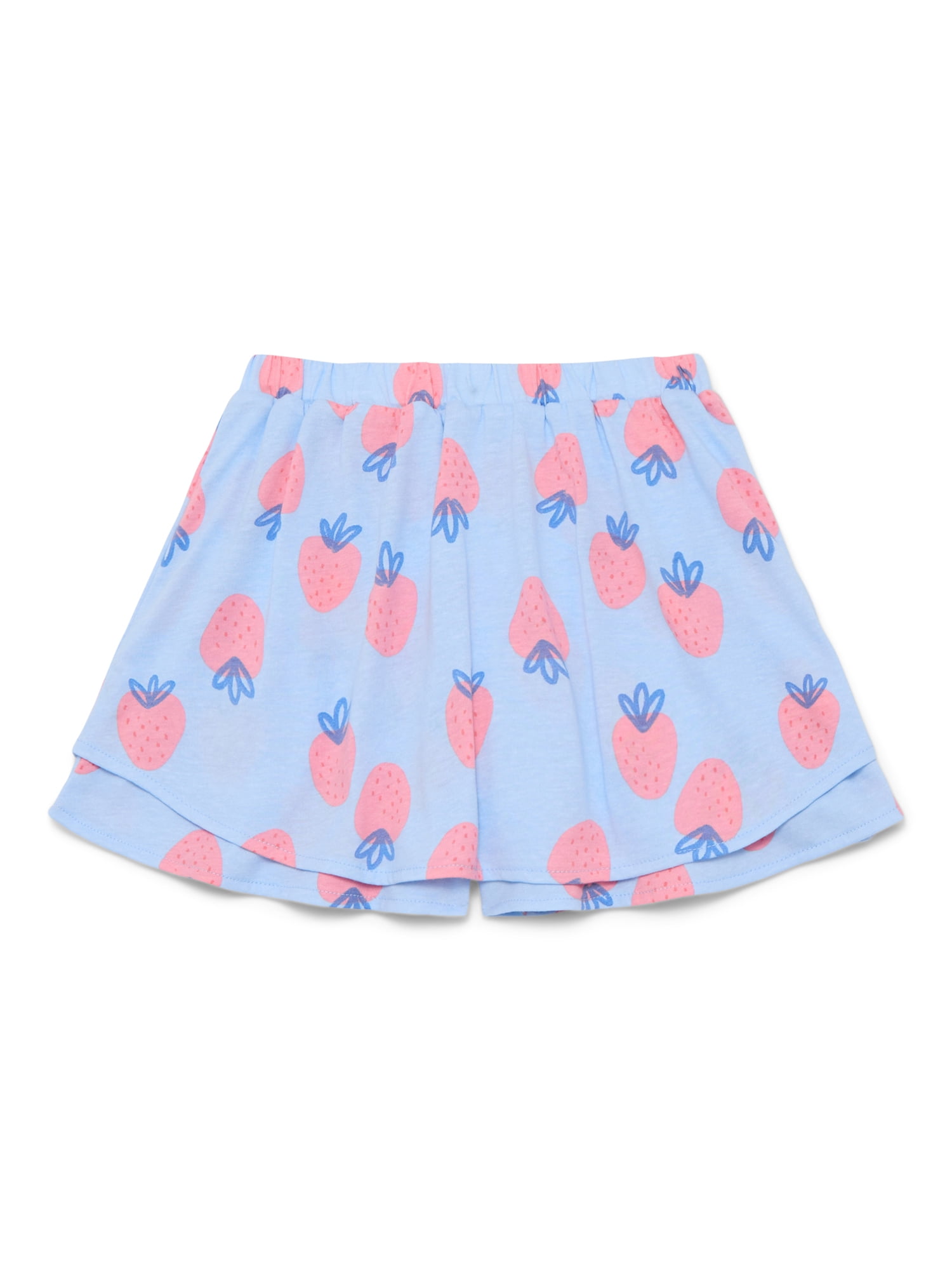 Wonder Nation Little Girls Ruffle Scooter Skirt, Sizes 4-10