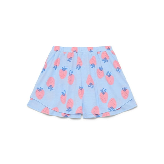 Wonder Nation Little Girls Ruffle Scooter Skirt, Sizes 4-10