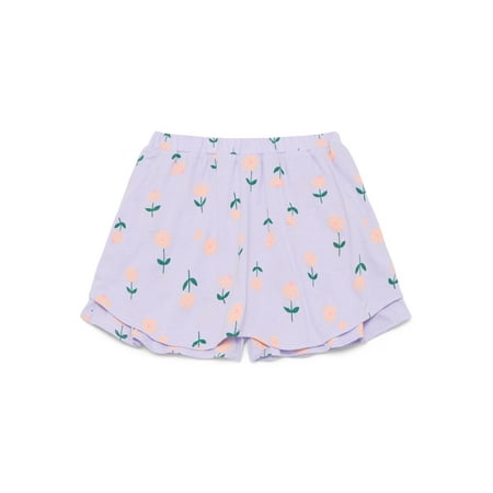 Wonder Nation Little Girls Ruffle Scooter Skirt, Sizes 4-10