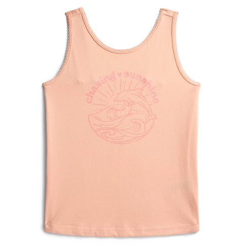Little Girls' Graphic Tank Top with Scalloped Trim, Sizes 4-10