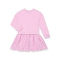 thumbnail image 1 of Wonder Nation Girls Sweatshirt Dress with Long Sleeves, Sizes 4-10, 1 of 3