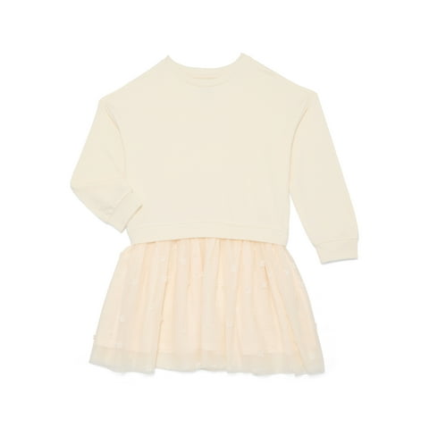 Girls Sweatshirt Dress with Long Sleeves, Sizes 4-10