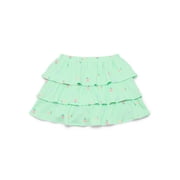 Little Girls Tiered Scooter Skirt, Sizes 4-10