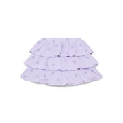 Wonder Nation Little Girls Tiered Scooter Skirt, Sizes 4-10