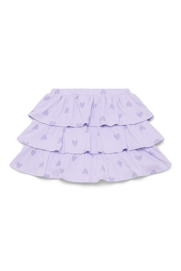Little Girls Tiered Scooter Skirt, Sizes 4-10